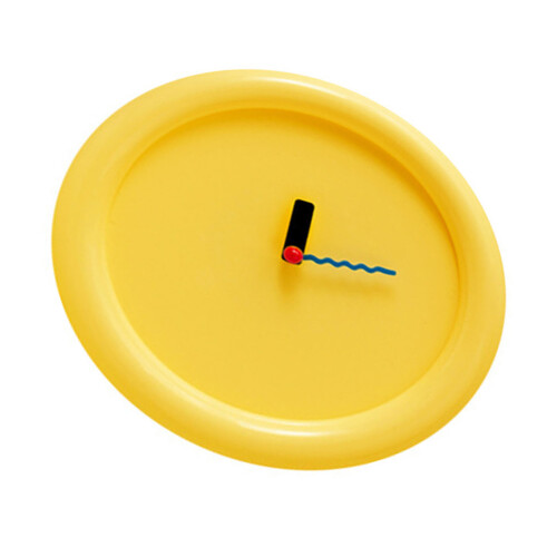 Stylish Cream Bubble Clock Battery Operated Quiet Table-Yellow