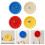 Stylish Cream Bubble Clock Battery Operated Quiet Table-Yellow 3