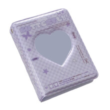 Compact 3Inch Photo Card Album PVC Idol-Purple Butterfly