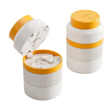 Coupe-médicaments à lame en acier inoxydable, outil de-Orange