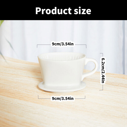 Conical Hand Flushing Single Dripping Filter Cup Funnel Dripper 2