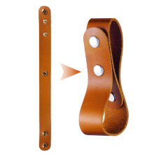 Belt Whip Holster 1 x Whip Holder, 3 x 14 cm Belt Loop, Leather, Handmade Ref: 6149