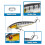 Jerkbait για ψάρεμα Walleye με χρωματικά μοτίβα, τεχνική αργής βύθισης για ελεγχόμενα 4