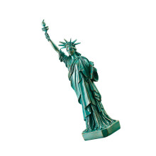 Handcrafteds Mini Statue des Libertés 12 pouces avec-l'or vert