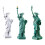 Handcrafteds Mini Statue des Libertés 12 pouces avec-l'or vert 3
