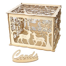 Personalisierte Hochzeitskartenbox, elegantes Hohl-Design für besondere Anlässe wie Hochzeiten, Geburtstage, Schulabschlüsse, Babypartys