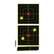 Splatter Burst Area Targets, 6 Inch Splashes Fluorescent Yellow Stickers