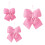 Samtige Schleifen-Form-Ornament für-Rosa 1