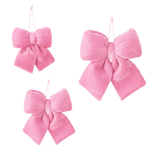Samtige Schleifen-Form-Ornament für-Rosa