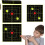 Splatter Targets, 6 Inch Splashes Fluorescent Yellow Stickers Ref: 1792 5