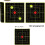 Splatter Targets, 6 Inch Splashes Fluorescent Yellow Stickers Ref: 1792 4
