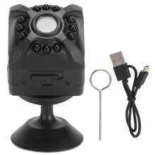 Caméra de surveillance intérieure avec enregistrement cyclique 24h/24 et 7j/7, multifonctionnelle intégrant la détection de mouvement et l'audio