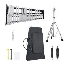 Kit de Xilófono Glockenspiel de 32 Notas-Duoku-Instrumento de Percusión Profesional con mazos, baquetas, soporte ajustable