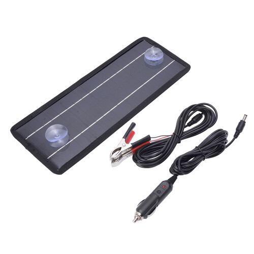 Universal Socket Solar Charger, High Conversion Efficiency Panel for 12V Battery Maintenance, Weatherproof (4.5W) 1