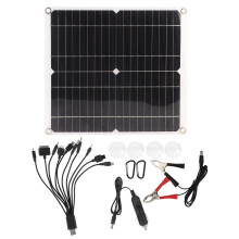 Portable Solar Power Solution, 20W 18V Monocrystalline Silicon Panel Kit with Excellent Safety Features, Ideal for Adventurers