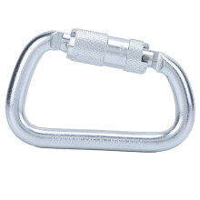 CE Certified Climbing Gear, Your Trusty Companion In The Outdoors, Alloy Steel Screw Locking Carabiner Combines Durability With Safety, Designed For M