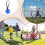 Football Training Target Adjustable with Tear Resistant Bands Compact Ref: 7269 3
