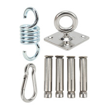 Rectangle Sun Shade Sail Kit, Rotating Hanging Hooks Kit For Outdoor Hanging Solutions, Convenient And Practical, Confidence In Use With 4-Hole Screw