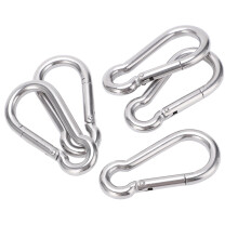 Corrosion Resistant Carabiner Clip, Quick Connect & Multipurpose Stainless Steel Hardware for Backpacks, Keys, Camping Gear (5pcs)