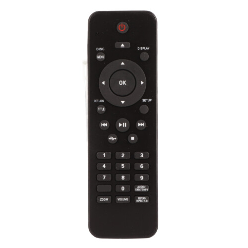 Télécommande de remplacement compatible avec les lecteurs DVD Philips, facile à utiliser grâce à ses gros boutons, sans programmation et de
