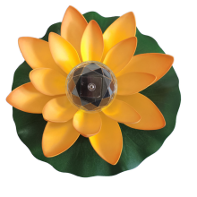 Decoração de piscina movida a energia solar, carregamento automático com economia de energia para luzes de flores externas, luzes de lótus