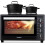 PRODEX Electric Mini Oven 45L with Double Hotplate, Grill, Multiple Cooking Functions, Adjustable Temperature Control, 120 Minute Timer 1