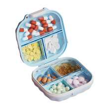 Tragbare 7-Tage-Pillen-Organizer-Box für die tägliche-Blau