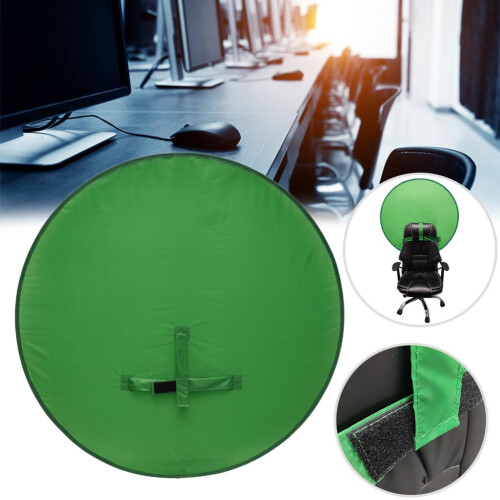 Πράσινη οθόνη Chroma Key για βιντεοκλήσεις, πτυσσόμενο φορητό φόντο κάμερας web, φόντο 2