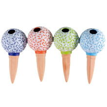 watering plants, 4pcs terracotta water spikes, 185 ml cute selfspikes, reusable decorative plant water for pot