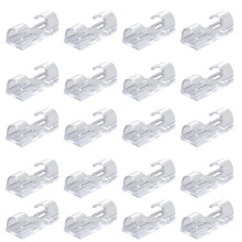 Kabelhantering, självhäftande kabelklämmor, hållbar organisatör, transparent, miljövänlig PP, enkel installation, borttagning utan skador, 40