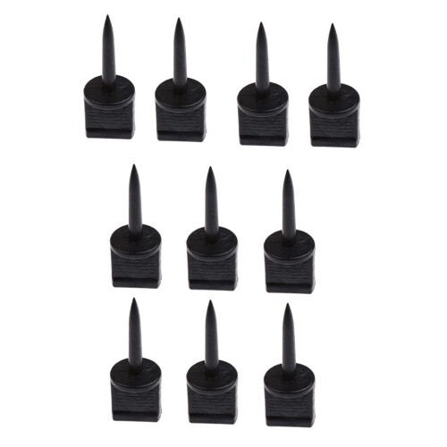 10 Target Disc Nails, Black Ref: 3157