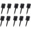 10 Target Disc Nails, Black Ref: 3157 2