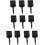 10 Target Disc Nails, Black Ref: 3157 3