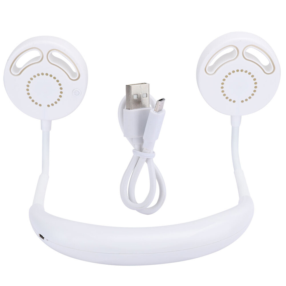 Portable Neck Fan, Ultra Quiet Battery Operated High Flexibility Wearable Personal Fan, Strong Wind For Outdoor Travel, Rechargeable Environmental Fri 9453559773566