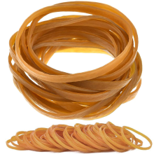 Resårband för kontorsmaterial, breda gummiband stark elasticitet kraftiga 100 st naturgula, gummiband bulk resår för gör-det-själv-konst Cr