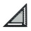 4inch Aluminum Triangle Ruler Metric Angle Ruler Speed-Black 5