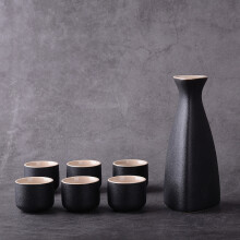 Odorless Sake Set, Colorfast and Durable with Hand Crafted Embossed Matte Ceramic, Traditional Japanese Design and Elegant Capacity and Design for Ser