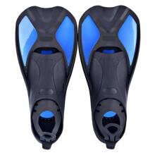 Diving Fins For Snorkeling, Swimming Training Fins, Flippers, Black Blue, Size XS