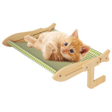 Window Sill Perch for Indoor Cats Punch Mounting Sliding Clamping Slot Hammock Window Seat Bedside Windowsill