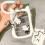 Double Side Clear Card Holder with Spring String Credit-White 6