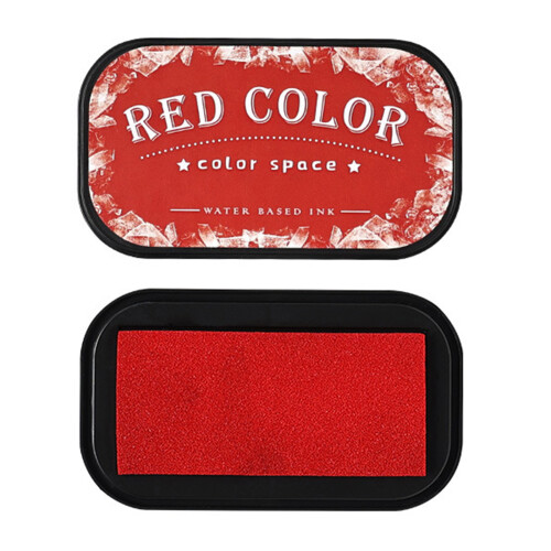 Water Based Ink Pad Retro Color Paper Inkpads Quick-Drying-red