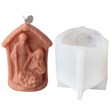 Moules à bougies en Silicone pour la famille de jésus, moules-3