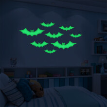 Kreatywne tło DIY, dekoracje na imprezę Halloween z wyjątkowymi dekoracjami, świecące w ciemności dekoracje z dynią, duchem, pająkiem,
