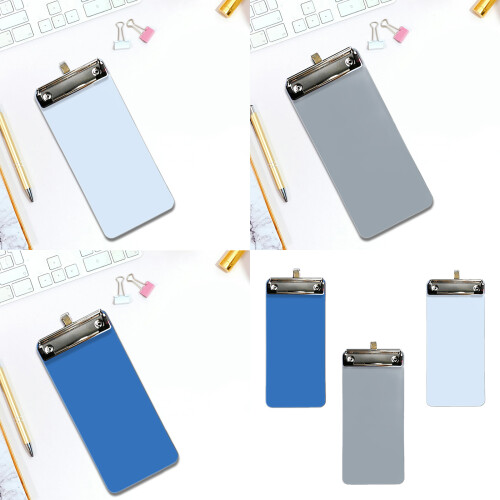 Small Size Clipboard 10x22cm Clip Board Writing Board-Clear 1