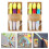 3pcs Refillable Sidewalk Chalk Paint-Purple yellow orange 4