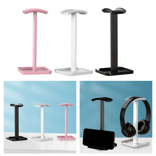 Support d'écouteurs en plastique, support d'écouteurs-Rose 2