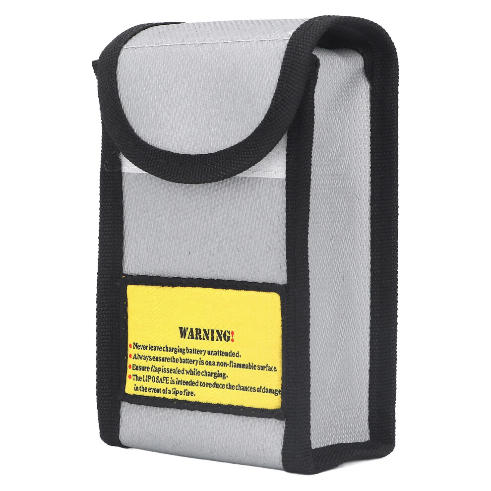 Drone Battery Storage Bag With Velcro Closure, Fireproof And Explosion Proof Design For Safe Charging, Portable Battery Pouch For Lithium Packs 9139052367937