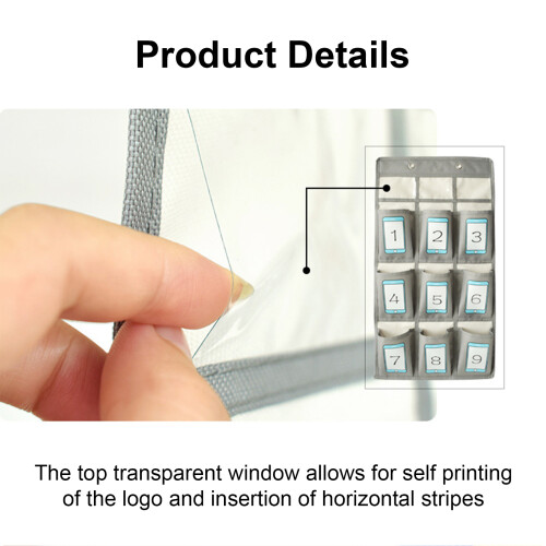 9 Grids Hanging Organizer with Hooks Phone-New 9 frame pattern 2