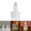 Castle Shape Candle Holder Mold with Base for Making Candle-A 3