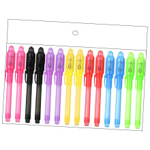 7/14 Pcs Invisible Ink Pen Spies Pen with Light for Secret-14